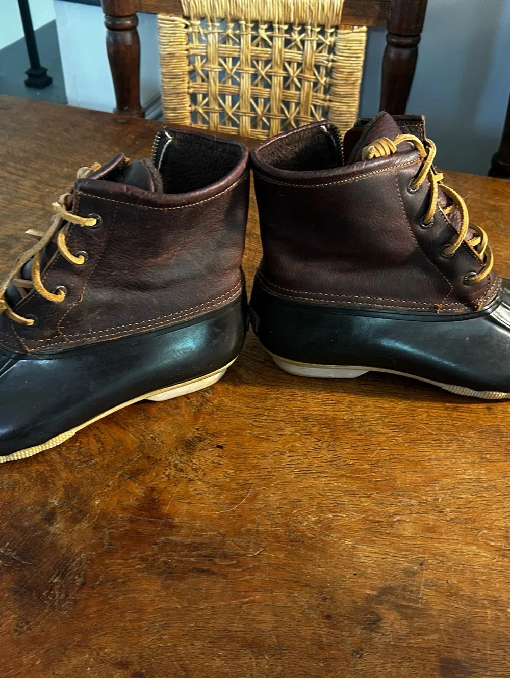 Sperry Brown Duck Boots for Women Chocolate Brown Size 10